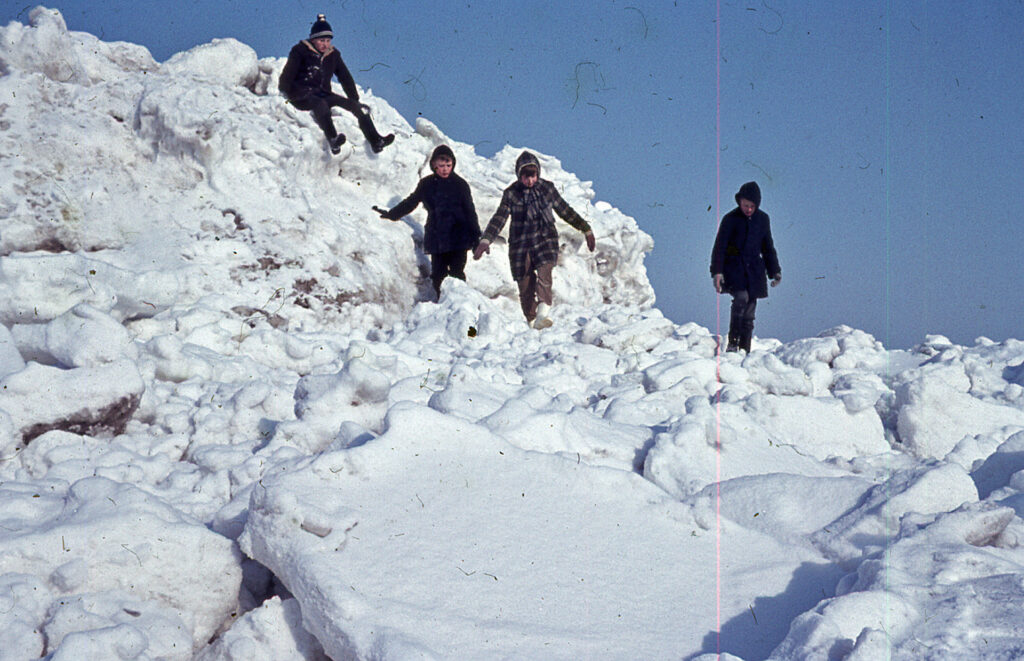 de haven van Yerseke in de winter van 62/63