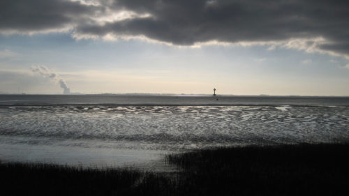 de Westerschelde bij Bath, Doel in de verte aan de overkant